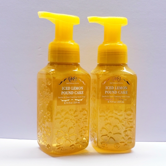 Bath & Body Works ICED LEMON POUND CAKE Gentle & Clean Foaming Hand Soap(2 pack) - Picture 1 of 3
